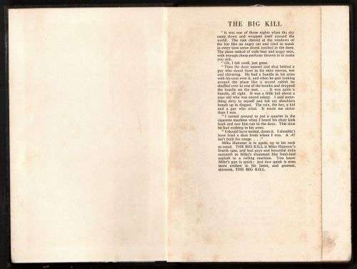 The Big Kill -- Mickey Spillane