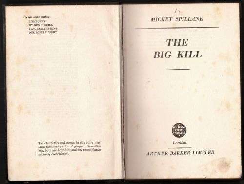 The Big Kill -- Mickey Spillane