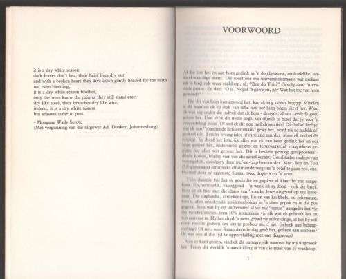 `n Droë wit seisoen -- André P. Brink
