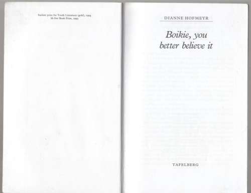 Boikie, You Better Believe it -- Dianne Hofmeyr