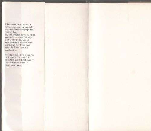 `n Rusplek langs die pad -- John Van der Berg