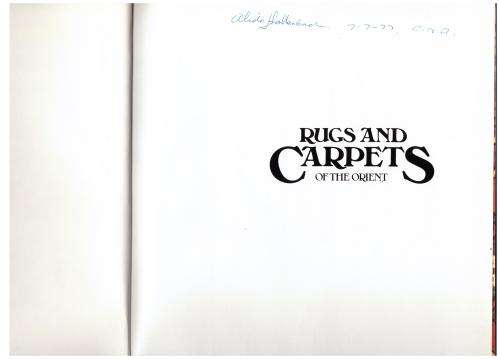 Rugs and Carpets of the Orient -- Nathaniel Harris