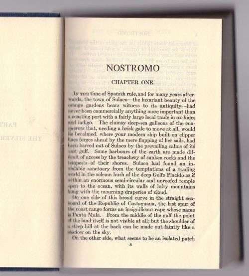Nostromo: A Tale of the Seaboard -- Joseph Conrad