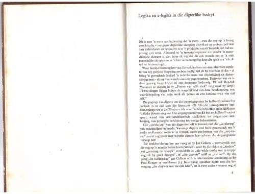 Digterlike diagnose -- Ernst van Heerden