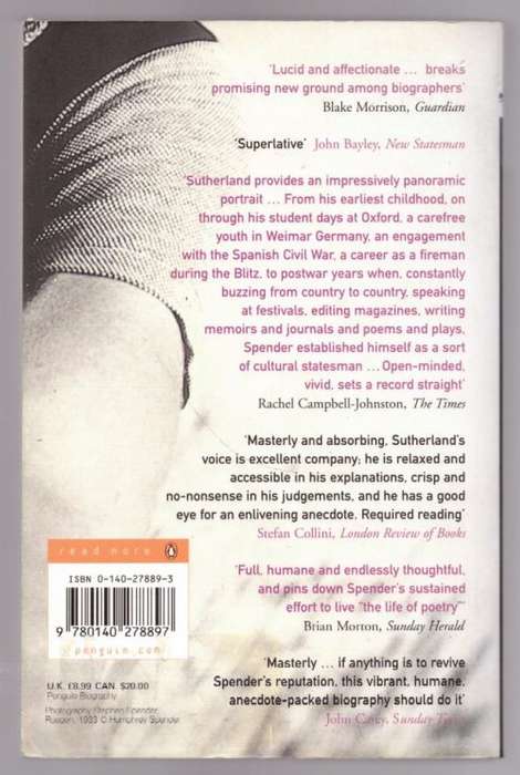 Stephen Spender: The Authorized Biography -- John Sutherland