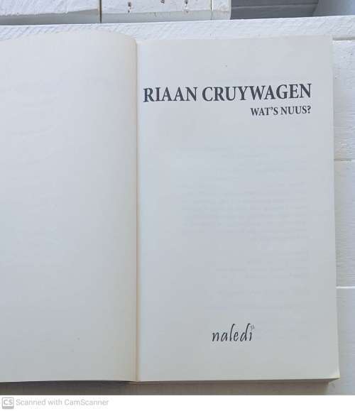 Wat`s Nuus? --  Riaan Cruywagen