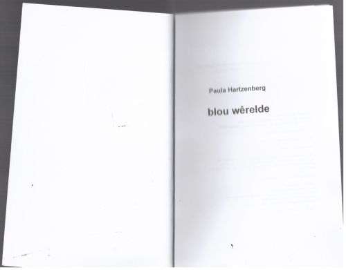 Blou Werelde -- Paula Hartzenberg
