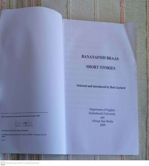 Bananafish braai: selected stories  --  Rob Gaylard [Editor]