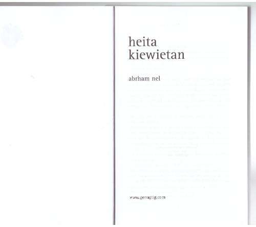 Heita Kiewietan  -- Abrham Nel