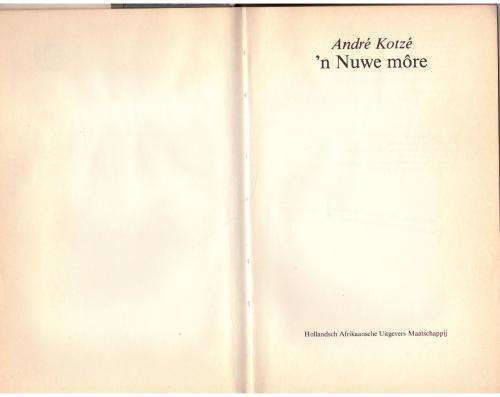`n Nuwe Môre  --  André Kotzé