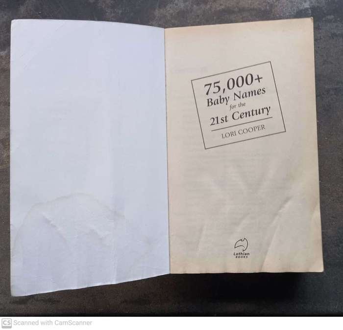 75,000+ Baby Names for the 21st Century -- Lori Cooper