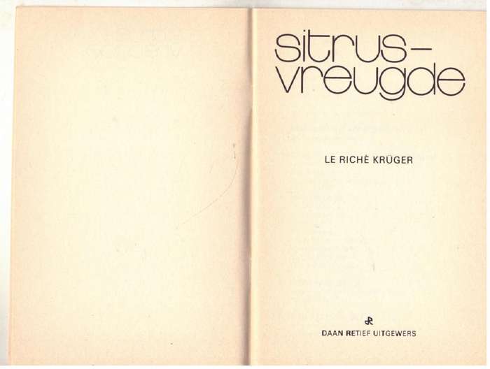 Sitrus-vreugde -- Le Riche Kruger