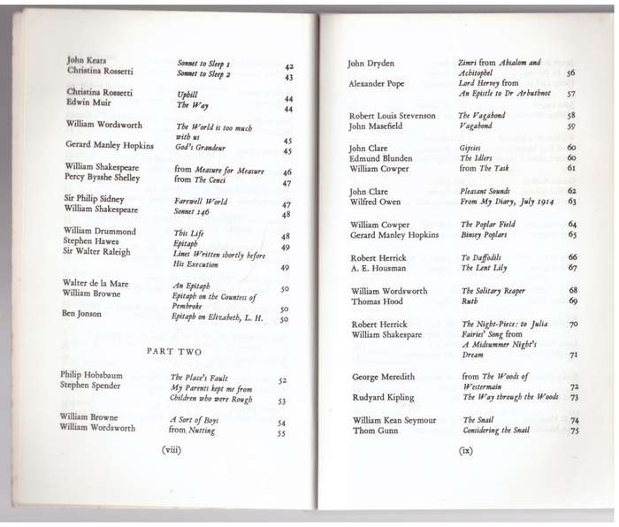 Poems to Compare -- Raymond Wilson [Compiler]