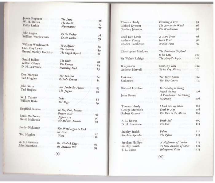 Poems to Compare -- Raymond Wilson [Compiler]