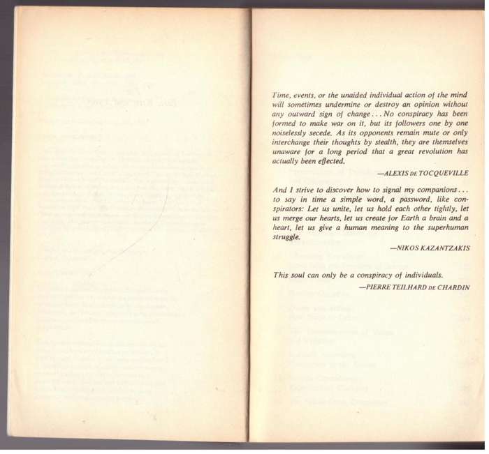 The Aquarian Conspiracy: Personal and Social Transformation in the 1980s -- Marilyn Ferguson