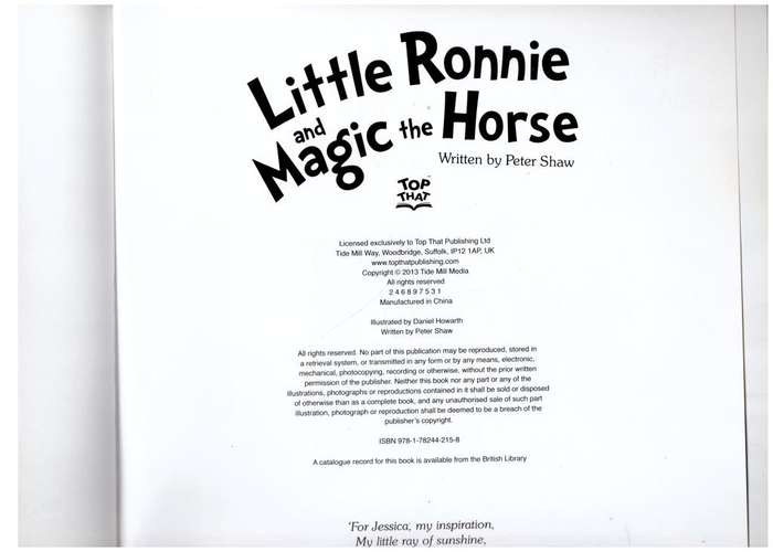 Little Ronnie and Magic the Horse --   Peter Shaw