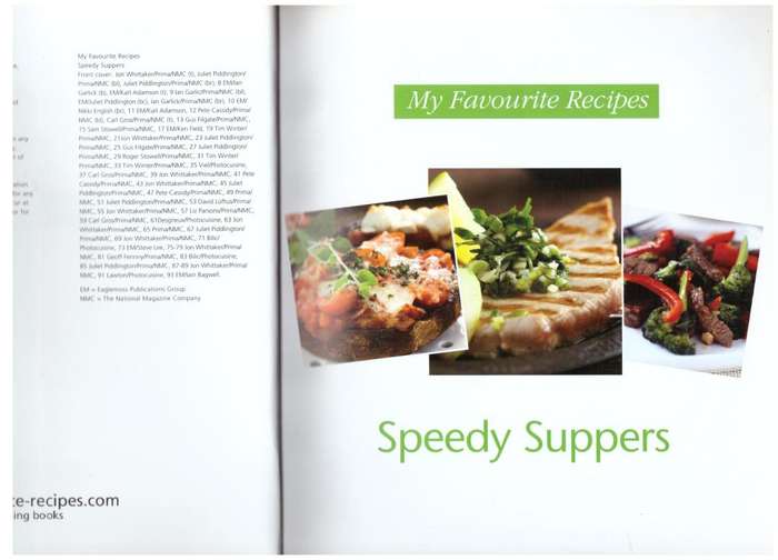 My Favourite Recipes: Speedy Suppers