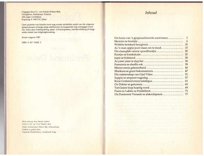 Pofadder en Peddelford: Sandveldstories  --   Ferdinand Deist