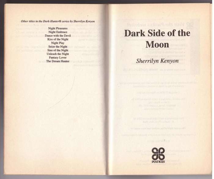 Dark Side of the Moon  --  Sherrilyn Kenyon