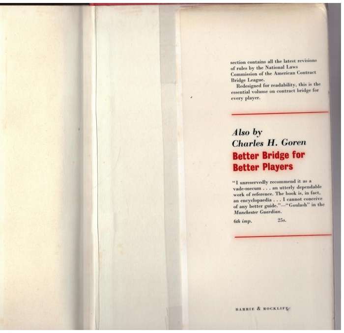 Goren`s Bridge Complete  --  Charles H. Goren