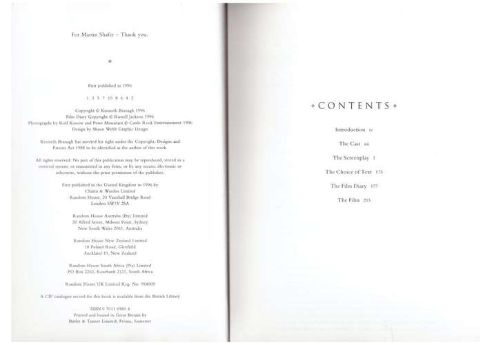 Hamlet: Screenplay  --   William Shakespeare, Kenneth Branagh