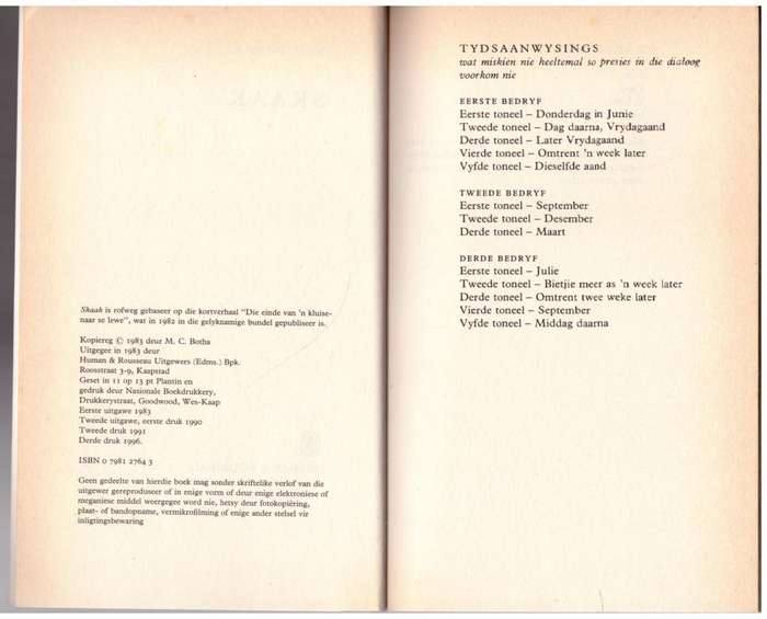 Skaak  --  M.C. Botha