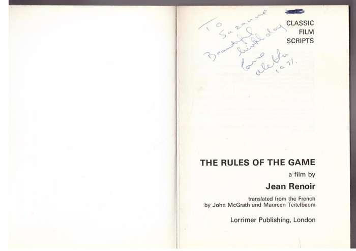 The Rules of the Game: A Film by Jean Renoir
