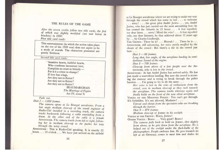 The Rules of the Game: A Film by Jean Renoir