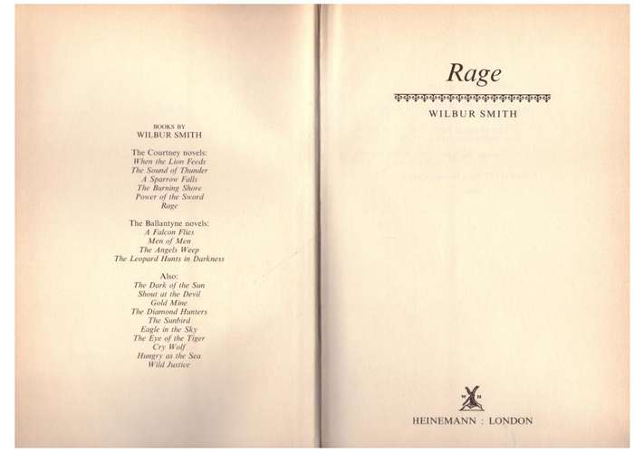 Rage -- Wilbur Smith