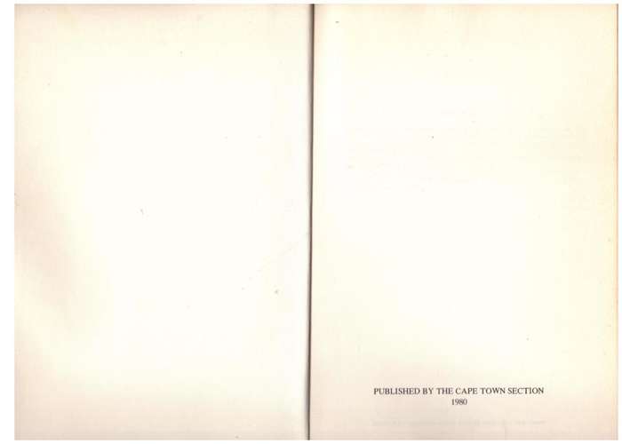 Index to the Journals of the Mountain Club of South Africa: Vols. 72-81, 1969 to 1978
