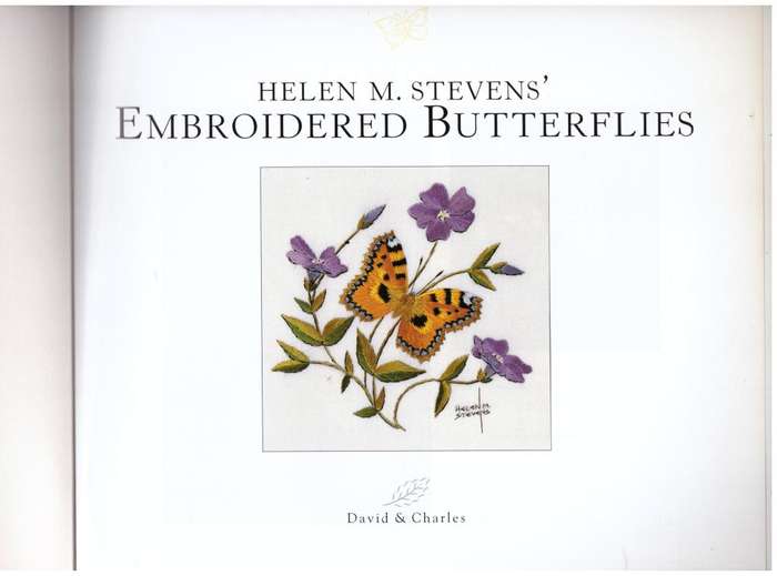 Helen M. Stevens` Embroidered Butterflies