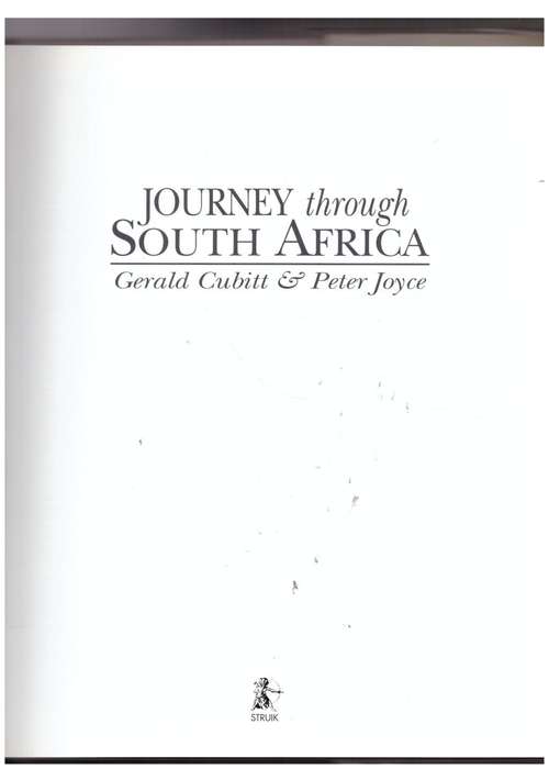 Journey Through South Africa -- Gerald Cubitt, Peter Joyce