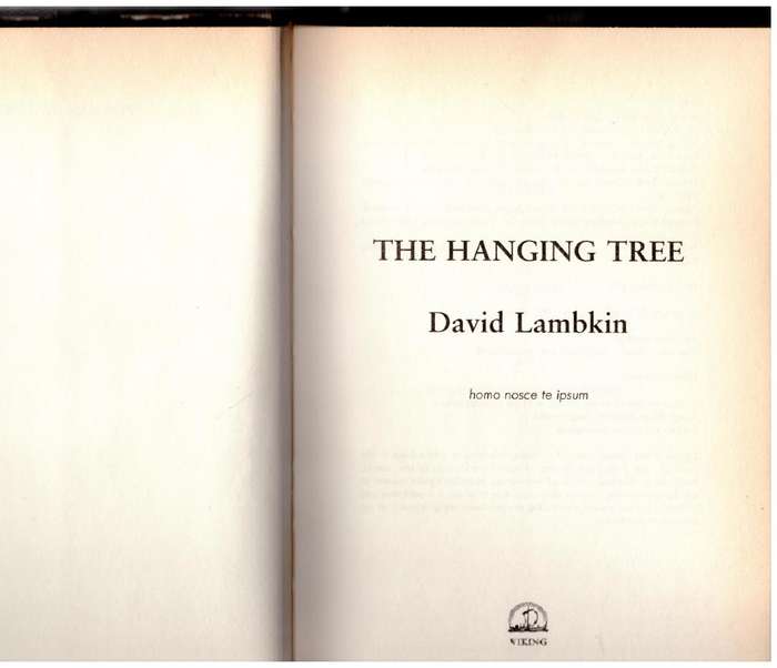 The Hanging Tree ~ David Lambkin