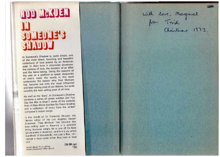 In Someone`s Shadow  -- Rod McKuen