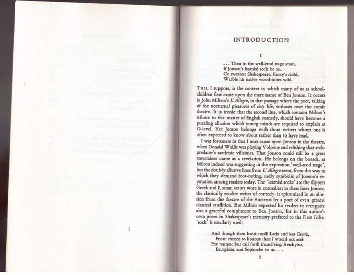 Volpone and Other Plays -- Ben Jonson