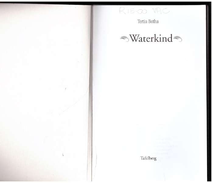 Waterkind  --   Tertia Botha