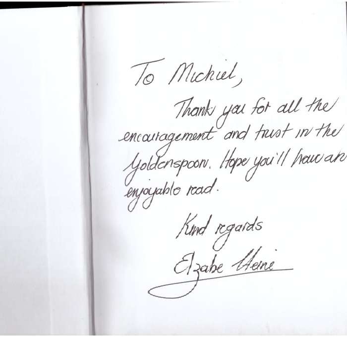 Goldenspoon: Not a Fairytale  --  Elzabe Heine **SIGNED**