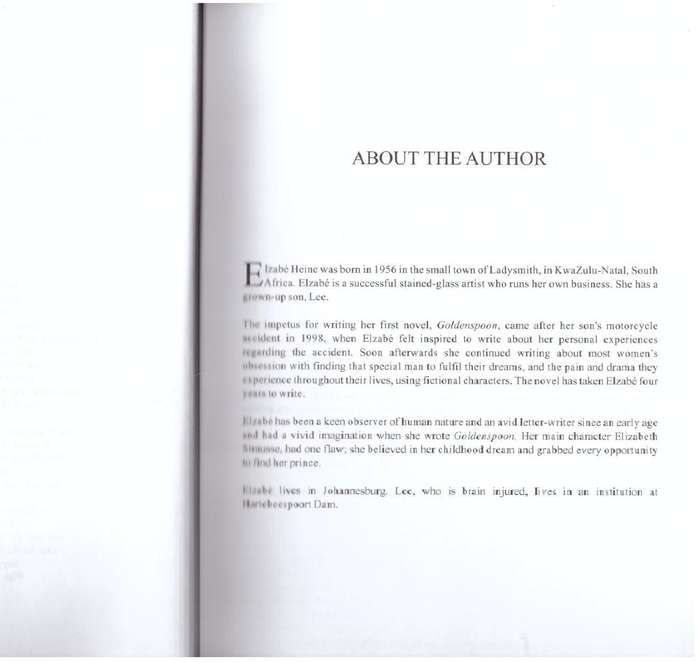 Goldenspoon: Not a Fairytale  --  Elzabe Heine **SIGNED**