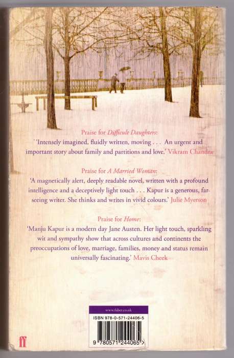 The Immigrant: A Novel  --  Manju Kapur