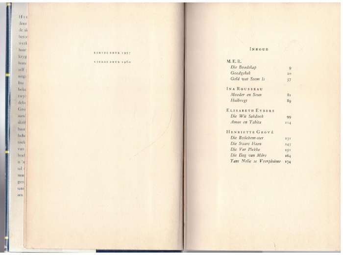 Kwartet -- M. E. R., Ina Rousseau, Elisabeth Eybers, Henriette Grové