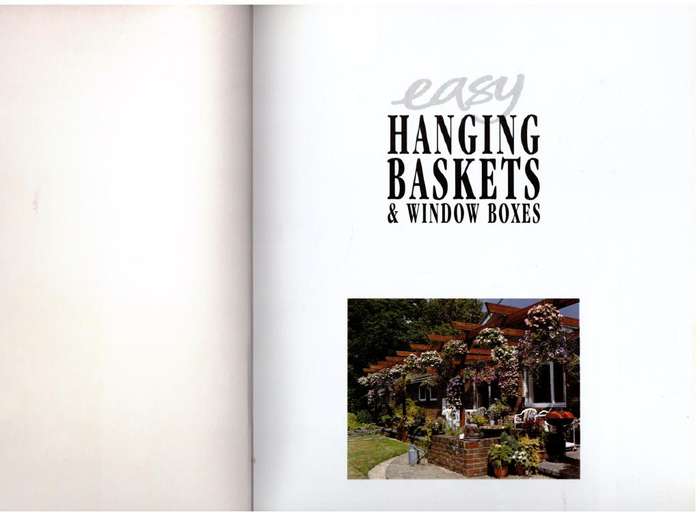Easy Hanging Baskets & Window Boxes -- Richard Jackson, Carolyn Hutchinson