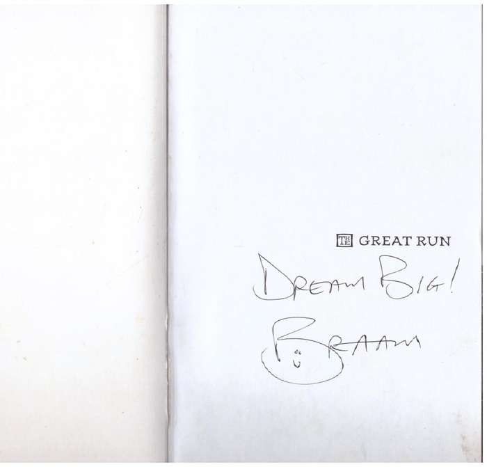 The Great Run: Conquering the Sleeping Dragon Within -- Braam Malherbe  **SIGNED**
