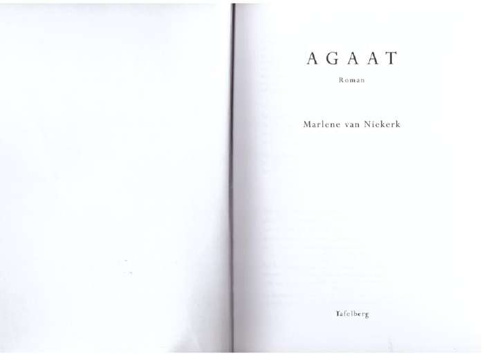 Agaat -- Marlene Van Niekerk