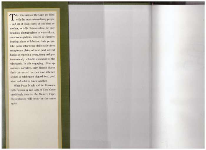 The Cape of Good Cooks -- Sally Simson