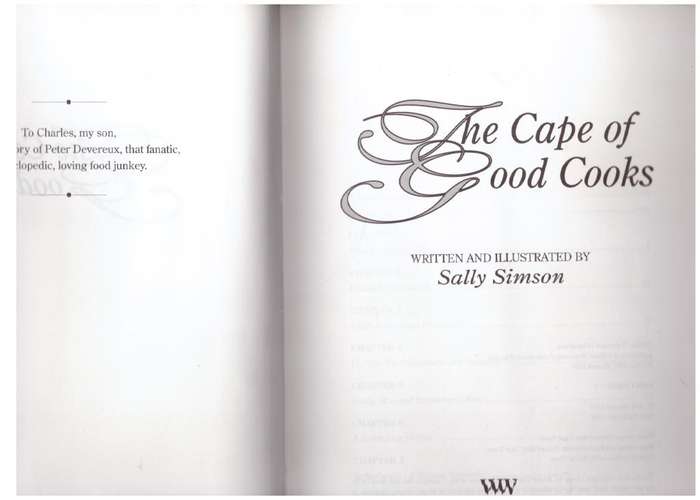 The Cape of Good Cooks -- Sally Simson