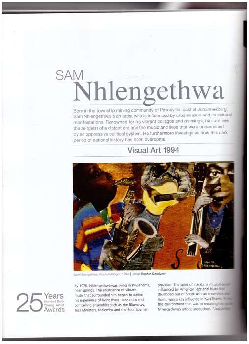 Standard Bank Young Artist Awards, 25 Years  --  Lore Watterson [Editor]
