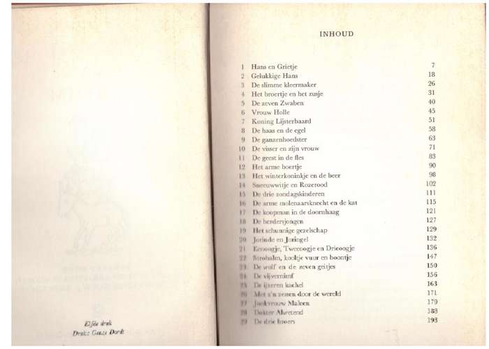 Sprookjes Van Grimm  -- Jacob Grimm