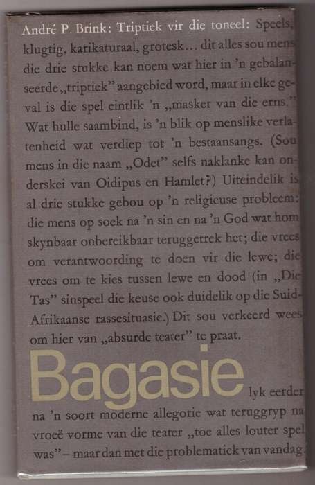 Bagasie: triptiek vir die toneel -- André P. Brink.