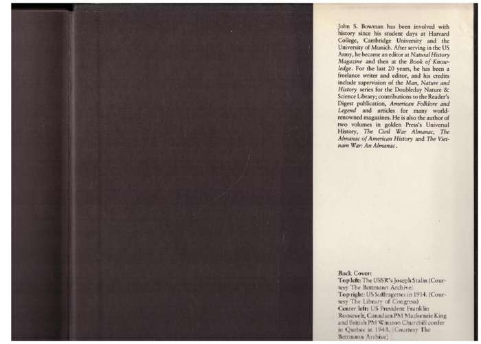 Chronicle of 20th Century History -- John S. Bowman [Editor]