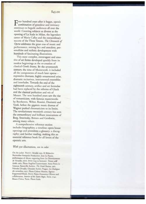 The Chronicle of Opera --  Michael Raeburn